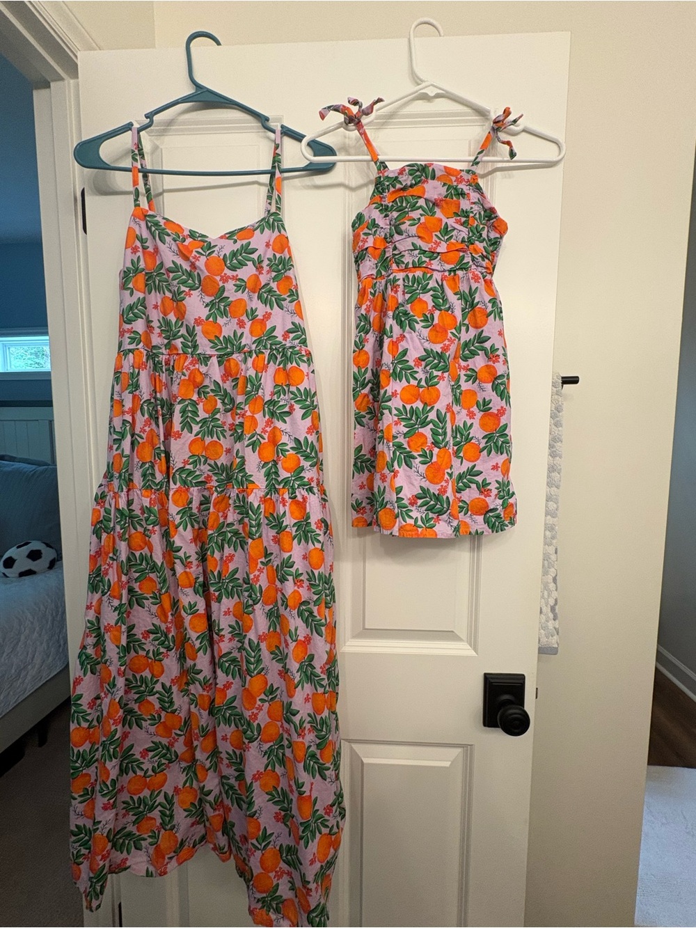 Girls' Lavender Orange Floral Sundress - Matching Mom & Me Style - J Crew